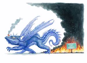 милые-драконы-картины-иллюстрации-Линтон-levengood-8, Драконы в наши дни. Если бы они существовали, какими они были бы?!