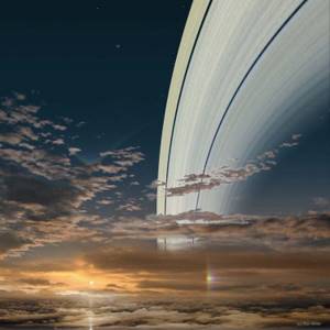Как выглядит рассвет на других планетах, Сатурн