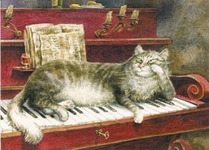 Питерские коты: акварельные мурлыки, которые принесли мировую известность Владимиру Румянцеву, Тёплые клавиши