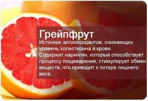 Польза фруктов в картинках, Грейпфрут