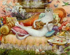 Питерские коты: акварельные мурлыки, которые принесли мировую известность Владимиру Румянцеву, Жестокий романс