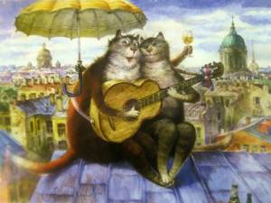 Питерские коты: акварельные мурлыки, которые принесли мировую известность Владимиру Румянцеву, Петербургский роман