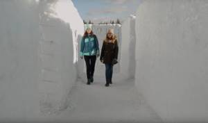 В Закопане построили самый большой в мире снежный лабиринт