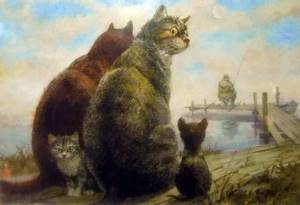 Питерские коты: акварельные мурлыки, которые принесли мировую известность Владимиру Румянцеву, Рыбнадзор