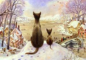 Питерские коты: акварельные мурлыки, которые принесли мировую известность Владимиру Румянцеву, Первая зима