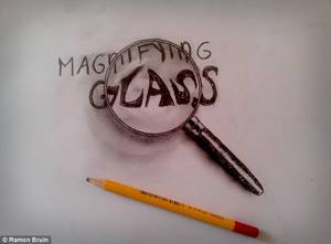 Оптическая иллюзия: художник создает 3D рисунки всего лишь при помощи ручки и бумаги