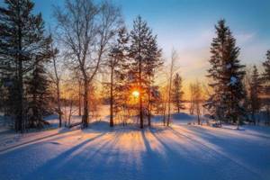 Зима в Мурманской области