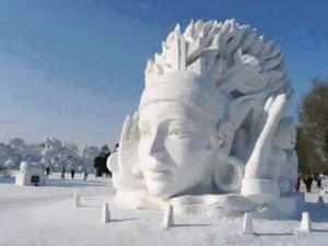 Чарующие снежные скульптуры 01
