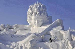 Чарующие снежные скульптуры 02