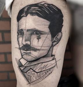 Эскиз татуировки Стиль, Бразильский художник татуировки Frank Carrilho превращает геометрию в нечто большее.