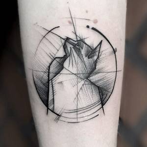 Эскиз татуировки Стиль, Бразильский художник татуировки Frank Carrilho превращает геометрию в нечто большее.
