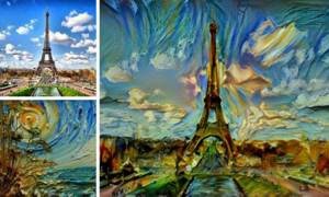 Изображения скомбинированы с использованием нейронных сетей, Сочетание из разных фотографий