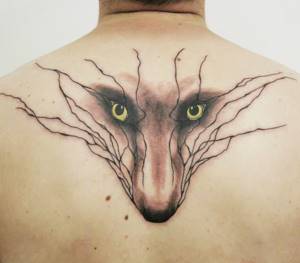 линейно-животное-тату-18, тату природы, тату животных, татуировщик из Нидерландов
