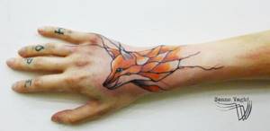 линейно-животное-тату-19, тату природы, тату животных, татуировщик из Нидерландов