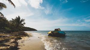 Пляж Фламенко на острове Кулебра, Пуэрто-Рико
