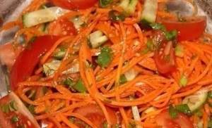 9 вкуснейших салатов на каждый день!, Салат с корейской морковкой