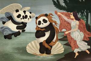Когда Pandas Meet Arts, 10 знаменитых картин, но с пандами!