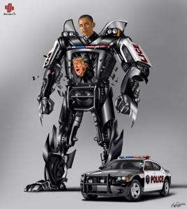 Мировые лидеры, Трансформеры, художник О.Гюндуз Агаев, Президент США Барак Обама