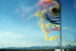 20 фотографий, на которые смотришь и глазам не веришь, Ученые изучают направление и интенсивность ветра с помощью окрашенного дыма