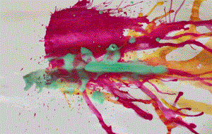 12 необычных применений пластиковой соломинки, Заняться абстрактной живописью