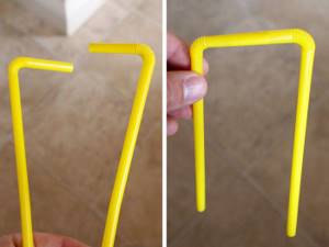 12 необычных применений пластиковой соломинки, Наглядно продемонстрировать принцип работы сифона