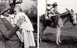 На фотографии слева: Эрнесто Че Гевара в объятиях своей матери Селии де ла Серны, 1928 год. На фотографии справа: Эрнесто Че Гевара  в возрасте пяти лет в горах Альта-Грасия с сестрой Селией. Фотографии из архива AFP.