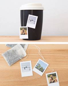 Polaroid кадр чайный пакетик Теги, 15 креативных чайных пакетиков