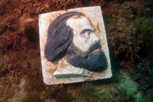 Подводный музей забытого коммунизма у берегов Крыма, Карл Маркс.